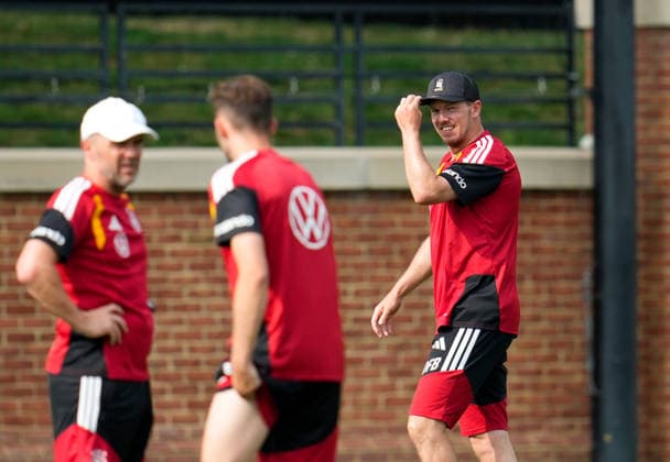 Julian Nagelsmann Germany, head coach takes part in the first training session of the German national team at the training camp in North Carolina USA, German national soccer team, Base Camp, Winston Salem, 08 06 2026 USA, German national soccer team, Base Camp, Winston Salem, 08 06 2026 Winston Salem Copyright: xEibner-Pressefoto ScottxColemanx EP_SCN