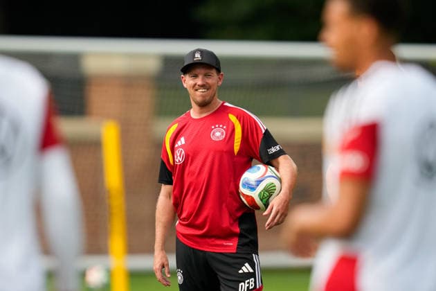 Julian Nagelsmann Germany, head coach takes part in the first training session of the German national team at the training camp in North Carolina USA, German national soccer team, Base Camp, Winston Salem, 08 06 2026 USA, German national soccer team, Base Camp, Winston Salem, 08 06 2026 Winston Salem Copyright: xEibner-Pressefoto ScottxColemanx EP_SCN