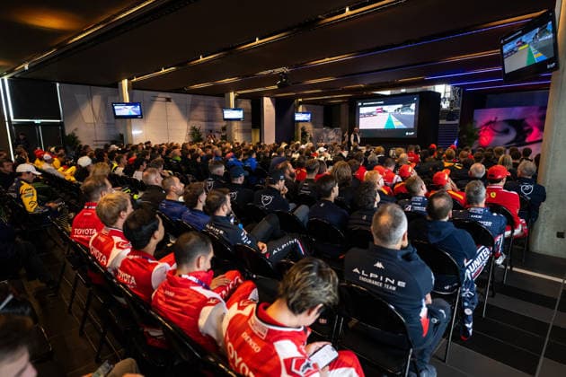 24 HEURES DU MANS 2026 - TUESDAY drivers briefing, illustration, during the 24 Hours of Le Mans 2026, 3rd round of the 2026 FIA World Endurance Championship, on June 9, 2026 on the Circuit des 24 Heures du Mans in Le Mans, France - Le MansFrance  Copyright: xMariusxHeckerx