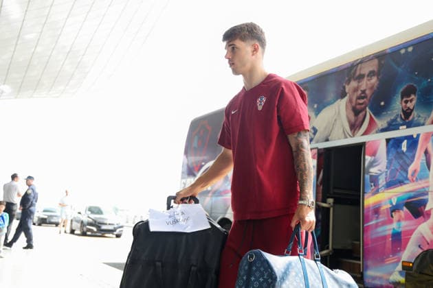 The Croatian national football team leaves for America for the World Cup Luka Vuskovic, Luka Modric seen during the departure of the Croatian national football team to America for the World Cup, in Zagreb, Croatia, on June 09 2026.  MatijaxHabljak PIXSELL