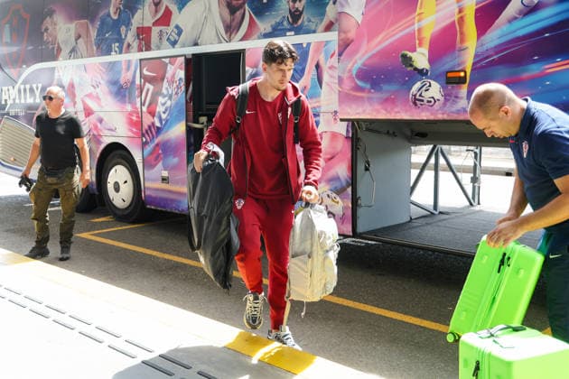 The Croatian national football team leaves for America for the World Cup Ivan Perisic, Igor Matanovic seen during the departure of the Croatian national football team to America for the World Cup, in Zagreb, Croatia, on June 09 2026.  MatijaxHabljak PIXSELL