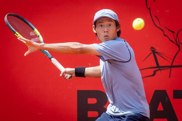 BRATISLAVA OPEN TENNIS ATP, Tennis Herren CHALLENGER Chun Hsin Tseng (Taipei) during first round ATP Tennis Challenger tour 100 Bratislava Open match against Genaro Alberto Olivieri(Argentina). Tennis courts Slovan Bratislava, Bratislava, Slovakia, June 08, 2026. Photo by Branislav Racko Copyright: xx 080A9643
