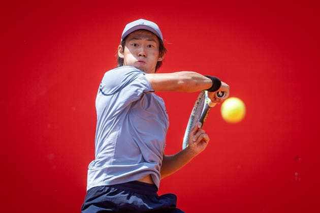 BRATISLAVA OPEN TENNIS ATP, Tennis Herren CHALLENGER Chun Hsin Tseng (Taipei) during first round ATP Tennis Challenger tour 100 Bratislava Open match against Genaro Alberto Olivieri(Argentina). Tennis courts Slovan Bratislava, Bratislava, Slovakia, June 08, 2026. Photo by Branislav Racko Copyright: xx 080A9700
