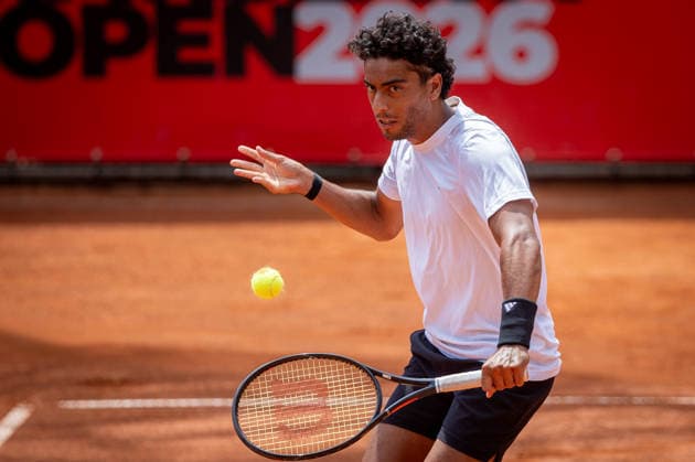 BRATISLAVA OPEN TENNIS ATP, Tennis Herren CHALLENGER Abdullah Shelbayh (Jordan) during first round ATP Tennis Challenger tour 100 Bratislava Open match against Petr Brunclik (Czechia). Tennis courts Slovan Bratislava, Bratislava, Slovakia, June 08, 2026. Photo by Branislav Racko Copyright: xx 080A0164
