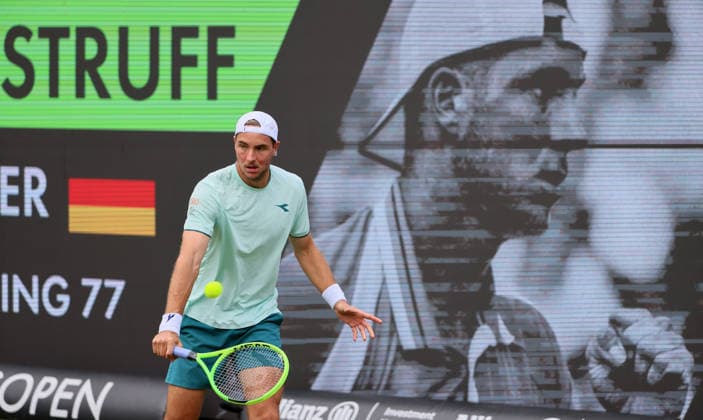 09 06 2026, Boss Open 2026, ATP Tour 250 Stuttgart, TTC Weissenhof, Tennis, Sport, in the picture Jan Lennard Struff GER