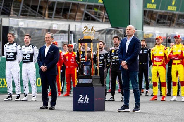 24 HEURES DU MANS 2026 - TUESDAY FILLON Pierre (fra), President of ACO, portrait, LEQUIEN FrÃ dÃ ric (fra), CEO of the FIA World Endurance Championship, portrait during the 24 Hours of Le Mans 2026, 3rd round of the 2026 FIA World Endurance Championship, on June 9, 2026 on the Circuit des 24 Heures du Mans in Le Mans, France - Le MansFrance  Copyright: xFabrizioxBoldonix