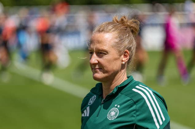 GER, Frankfurt, Germany U19 vs USA U19 friendly match, Football, DFB, 2025 2026 season, DFB Campus, second match in picture Melanie Behringer Coach Germany U19 Women DFB DFL REGULATIONS PROHIBIT ANY USE OF PHOTOGRAPHS AS IMAGE SEQUENCES AND OR QUASI VIDEO, 09 06 2026 Copyright: HMBxMedia HendrikxHamelau