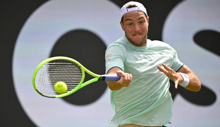 Jan Lennard Struff GER Action Tennis Men BOSS Open ATP 250 Stuttgart 2026 Weissenhof BOSS Open ATP 250 Stuttgart 2026