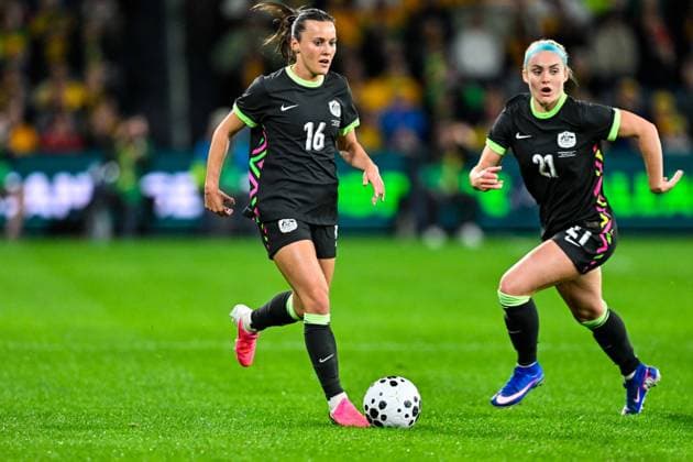 SYDNEY, AUSTRALIA - June 9: Hayley Raso (16 Australia) during the Sydney June FIFA International Window Australia v Mexico on June 9, 2026 in Sydney, Australia. Western Sydney Stadium (Photo by Keith McInnes Sports Press Photo Getty Images)  Copyright: xSportsxPressxPhotox Sportspressphoto_SPR163821
