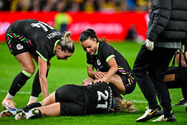 SYDNEY, AUSTRALIA - June 9: Ellie Carpenter (21 Australia) during the Sydney June FIFA International Window Australia v Mexico on June 9, 2026 in Sydney, Australia. Western Sydney Stadium (Photo by Keith McInnes Sports Press Photo Getty Images)  Copyright: xSportsxPressxPhotox Sportspressphoto_SPR163924