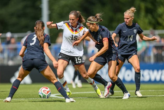 Football, Women, U19, Germany - USA