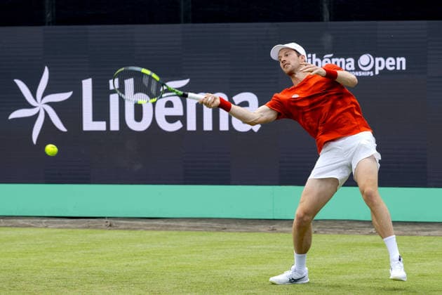 2026-06-09 2026 Libema Open - Day Two ROSMALEN, FRANCE - JUNE 9: Botic van de Zandschulp of the Netherlands during Day Two of the 2026 Libema Open at Autotron on June 9, 2026 in Rosmalen, France. (Photo by Joris Verwijst BSR Agency) Rosmalen France Content not available for redistribution in The Netherlands directly or indirectly through any third parties. Copyright: xBSRxAgencyx