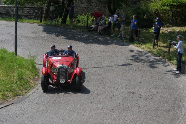June 9, 2026: June 9, 2026, Brescia, Italy 1000 Miglia 2026 cars on strreets of Brescia Castel - ZUMAb205 20260609_zip_b205_009 Copyright: xMatteoxBiattax