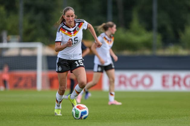 GER, Frankfurt, Germany U19 vs USA U19 friendly match, Football, DFB, Season 2025 2026, DFB Campus, second match in picture Maj Schneider Germany U19 Women 15 DFB DFL REGULATIONS PROHIBIT ANY USE OF PHOTOGRAPHS AS IMAGE SEQUENCES AND OR QUASI VIDEO, 09 06 2026 Copyright: HMBxMedia HendrikxHamelau