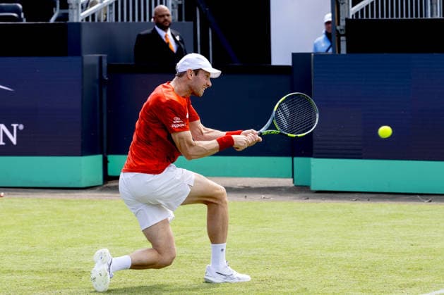 2026-06-09 2026 Libema Open - Day Two ROSMALEN, FRANCE - JUNE 9: Botic van de Zandschulp of the Netherlands during Day Two of the 2026 Libema Open at Autotron on June 9, 2026 in Rosmalen, France. (Photo by Joris Verwijst BSR Agency) Rosmalen France Content not available for redistribution in The Netherlands directly or indirectly through any third parties. Copyright: xBSRxAgencyx