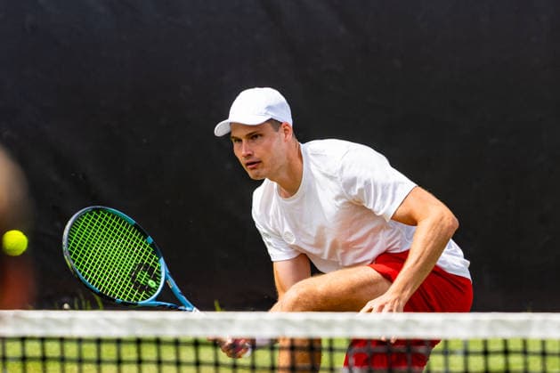 Stuttgart, GERMANY - June 09: Mark Wallner (GER) during the Doubles Match between Jakob Schnaitter (GER) and Mark Wallner (GER) vs. Daniil Glinka (EST) and Stefanos Sakellaridis (GRC) at BOSS OPEN 2026, Tennisanlage Weissenhof on June 09, 2026 in Stuttgart, Germany. Baden-Württemberg Germany Copyright: xTimoxSteinx