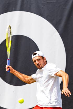 Stuttgart, GERMANY - June 09: Mark Wallner (GER) during the Doubles Match between Jakob Schnaitter (GER) and Mark Wallner (GER) vs. Daniil Glinka (EST) and Stefanos Sakellaridis (GRC) at BOSS OPEN 2026, Tennisanlage Weissenhof on June 09, 2026 in Stuttgart, Germany. Baden-Württemberg Germany Copyright: xTimoxSteinx