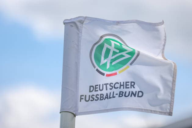 GER, Frankfurt, Germany U19 vs USA U19 friendly match, Football, DFB, 2025 2026 season, DFB Campus, second match in picture DFB logo flag, German Football Association DFB DFL REGULATIONS PROHIBIT ANY USE OF PHOTOGRAPHS AS IMAGE SEQUENCES AND OR QUASI VIDEO, 09 06 2026 Copyright: HMBxMedia HendrikxHamelau
