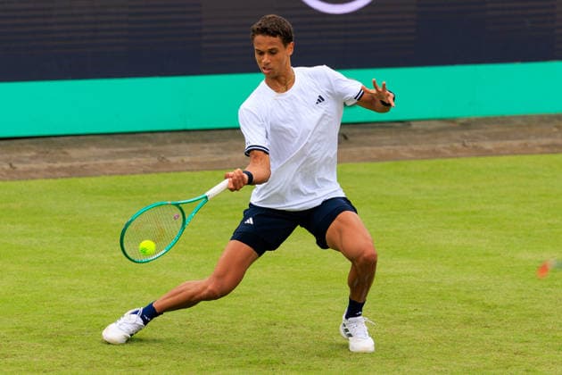 2026-06-09 - Libema Open 2026 ROSMALEN, NETHERLANDS - JUNE 9: Gabriel Diallo of Canada during the Libema Open 2026 at the Autotron on June 9, 2026 in Rosmalen, Netherlands Rosmalen Autotron Netherlands Content not available for redistribution in The Netherlands directly or indirectly through any third parties. Copyright: xMarcelxvanxPlateringenx