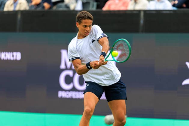 2026-06-09 - Libema Open 2026 ROSMALEN, NETHERLANDS - JUNE 9: Gabriel Diallo of Canada during the Libema Open 2026 at the Autotron on June 9, 2026 in Rosmalen, Netherlands Rosmalen Autotron Netherlands Content not available for redistribution in The Netherlands directly or indirectly through any third parties. Copyright: xMarcelxvanxPlateringenx