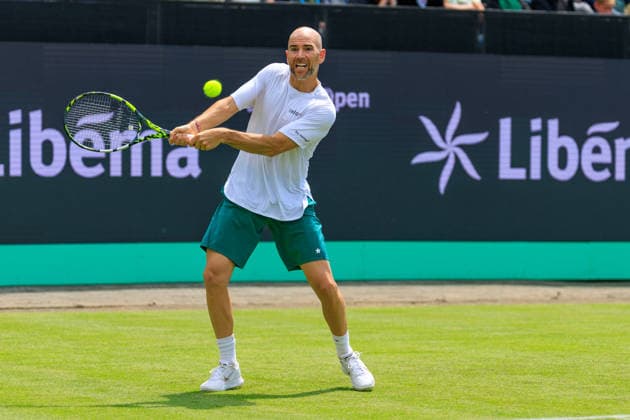 2026-06-09 - Libema Open 2026 ROSMALEN, NETHERLANDS - JUNE 9: Adrian Mannarino of France during the Libema Open 2026 at the Autotron on June 9, 2026 in Rosmalen, Netherlands Rosmalen Autotron Netherlands Content not available for redistribution in The Netherlands directly or indirectly through any third parties. Copyright: xMarcelxvanxPlateringenx