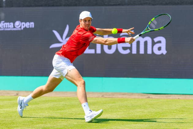 2026-06-09 - Libema Open 2026 ROSMALEN, NETHERLANDS - JUNE 9: Botic van de Zandschulp of the Netherlands during the Libema Open 2026 at the Autotron on June 9, 2026 in Rosmalen, Netherlands Rosmalen Autotron Netherlands Content not available for redistribution in The Netherlands directly or indirectly through any third parties. Copyright: xMarcelxvanxPlateringenx