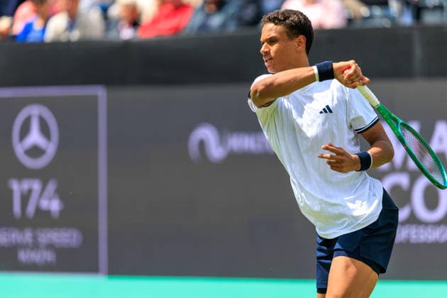 2026-06-09 - Libema Open 2026 ROSMALEN, NETHERLANDS - JUNE 9: Gabriel Diallo of Canada during the Libema Open 2026 at the Autotron on June 9, 2026 in Rosmalen, Netherlands Rosmalen Autotron Netherlands Content not available for redistribution in The Netherlands directly or indirectly through any third parties. Copyright: xMarcelxvanxPlateringenx