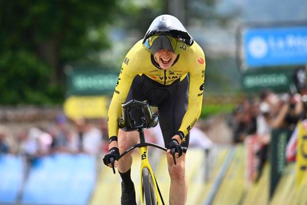 Tour Auvergne - Rhone-Alpes 2026 Stage 3 PERREUX, FRANCE - JUNE 09 : Jorgenson Matteo (USA) of Team Visma Lease a Bike during stage 3 of the 78th edition of Tour Auvergne - Rhone-Alpes an UCI World Tour 2.UWT Team Time Trial stage for Men Elite of 28.4 km with start in Perreux and finish in Perreux on June 9, 2026 in Perreux, France, 09 06 2026 ( Motordriver Guy De Vuyst - Perreux France  Copyright: xVincentxKalutx