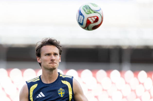 260609 Hjalmar Ekdal of the Swedish national football team at a training session during day 2 of the FIFA World Cup 2026 on June 9, 2026 in Dallas Photo Petter Arvidson BILDBYRAN kod PA PA1225 fotboll football soccer fotball vm fotbolls vm fotball vm fotbolls vm 2026 fifa world cup 2026 träning practice training sverige sweden sverige a day 2 bbeng  Copyright: PETTERxARVIDSON BB260609PA019