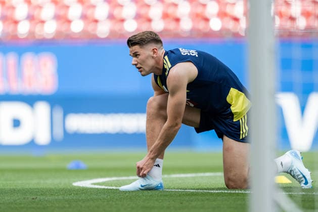 260609 Viktor Gyökeres of the Swedish national football team at a training session during day 2 of the FIFA World Cup 2026 on June 9, 2026 in Dallas Photo Petter Arvidson BILDBYRAN kod PA PA1225 fotboll football soccer fotball vm fotbolls vm fotball vm fotbolls vm 2026 fifa world cup 2026 träning practice training sverige sweden sverige a day 2 bbeng  Copyright: PETTERxARVIDSON BB260609PA030