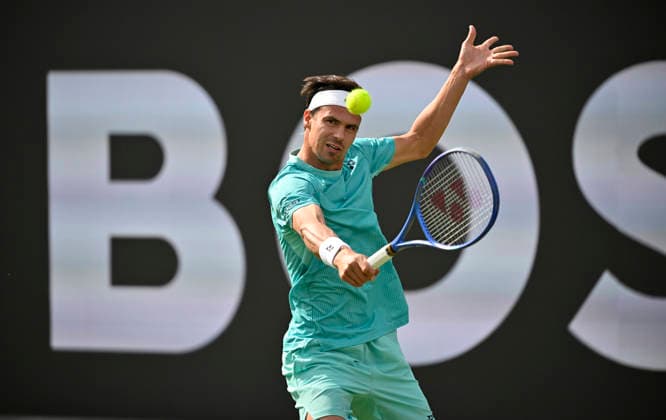 Daniel Altmaier GER Action Tennis Men BOSS Open ATP 250 Stuttgart 2026 Weissenhof BOSS Open ATP 250 Stuttgart 2026