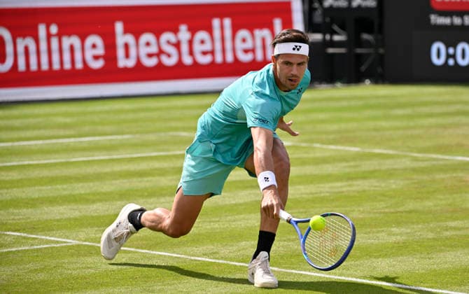 Daniel Altmaier GER Action Tennis Men BOSS Open ATP 250 Stuttgart 2026 Weissenhof BOSS Open ATP 250 Stuttgart 2026