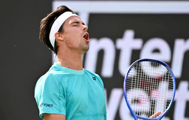 Daniel Altmaier GER disappointed Tennis Men BOSS Open ATP 250 Stuttgart 2026 Weissenhof BOSS Open ATP 250 Stuttgart 2026
