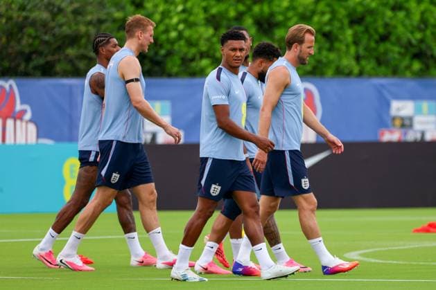 England players during a training session England Team Training, 2026 FIFA World Cup, WM, Weltmeisterschaft, Fussball Football, Palm Beach Gardens, Palm Beach, Florida, USA - 09 Jun 2026Florida Florida Blue Training Centre United States of America EDITORIAL USE ONLY No use with unauthorised audio, video, data, fixture lists, club league logos or live services. Online in-match use limited to 120 images, no video emulation. No use in betting, games or single club league player publications. Copyright: xChrisxArjoon Shutterstockx 16918901h