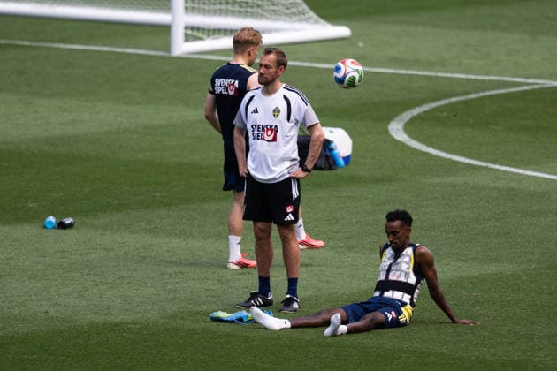 260609 Taha Ali of the Swedish national football team at a training session during day 2 of the FIFA World Cup 2026 on June 9, 2026 in Dallas Photo Petter Arvidson BILDBYRAN kod PA PA1225 fotboll football soccer fotball vm fotbolls vm fotball vm fotbolls vm 2026 fifa world cup 2026 träning practice training sverige sweden sverige a day 2 bbeng  Copyright: PETTERxARVIDSON BB260609PA069