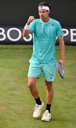 Daniel Altmaier GER gesture gesture jubilation, joy, emotion, emotional, cheers, lucky, happy, tennis men BOSS Open ATP 250 Stuttgart 2026 Weissenhof BOSS Open ATP 250 Stuttgart 2026