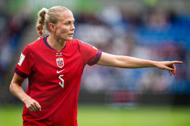 260609 Guro Bergsvand of Norway during the FIFA Women s World Cup Qualifier football match between Norway and Austria on June 9, 2026 in Oslo Photo Jon Olav Nesvold BILDBYRAN COP 217 MM0070 bbeng fotball soccer football fotboll fifa world cup qualifiers vm kvalifisering kvinner vm kvalik landskamp dam norge norway austria osterrike  Copyright: JONxOLAVxNESVOLD BB260609JE010