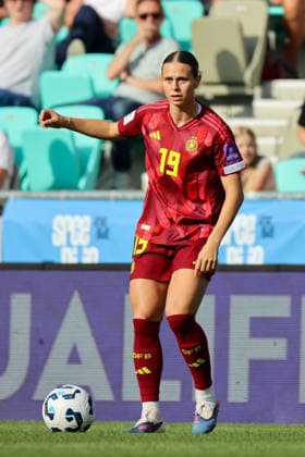 Ljubljana, Slovenia 09 06 2026 International womens World Cup qualifier Slovenia vs Germany In the picture Klara Bühl Buehl Germany Copyright: HMBxMedia MadeleinexFantini