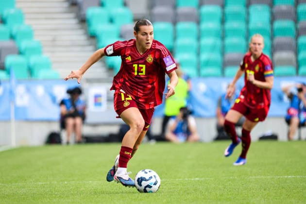 Ljubljana, Slovenia 09 06 2026 International womens World Cup qualifier Slovenia vs Germany In the picture Carlotta Wamser Germany Copyright: HMBxMedia MadeleinexFantini