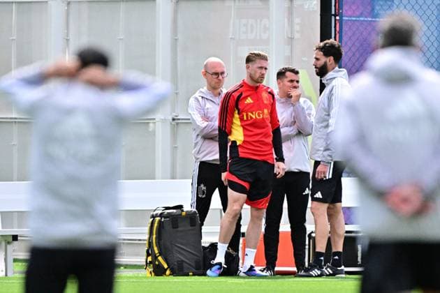 Belgium s Kevin De Bruyne pictured during the first training session of Belgian national soccer team Red Devils in their base camp, home of the Seattle Sounders, Renton, Seattle, USA, on Tuesday 09 June 2026. The Red Devils arrived yesterday and to prepare for the 2026 FIFA World Cup, WM, Weltmeisterschaft, Fussball DIRKxWAEM  x176862818x