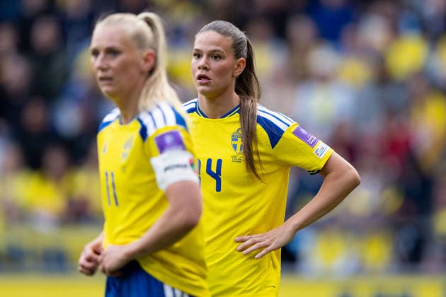260609 Bella Andersson of Sweden during the FIFA Women s World Cup Qualifier football match between Sweden and Italy on June 9, 2026 in Gothenburg Photo Mathias Bergeld BILDBYRAN code MB CS0935 fotboll football soccer fotball vm kval kval fifa womens world cup qualifier qualifier sverige sweden italien italy dam bbeng  Copyright: MATHIASxBERGELD BB260609MB031