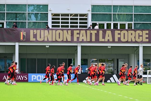 Belgium s players pictured during the first training session of Belgian national soccer team Red Devils in their base camp, home of the Seattle Sounders, Renton, Seattle, USA, on Tuesday 09 June 2026. The Red Devils arrived yesterday and to prepare for the 2026 FIFA World Cup, WM, Weltmeisterschaft, Fussball DIRKxWAEM  x176864564x
