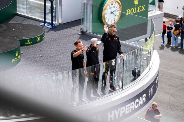 24 HEURES DU MANS 2026 - TUESDAY 17 LOTTERER AndrÃ (ger), DERANI Pipo (bra), JAUBERT Mathys (fra), Genesis Magma Racing, Genesis GMR-001 17, Hypercar, portrait during the 24 Hours of Le Mans 2026, 3rd round of the 2026 FIA World Endurance Championship, on June 9, 2026 on the Circuit des 24 Heures du Mans in Le Mans, France - Le MansFrance  Copyright: xCharlyxLopezx