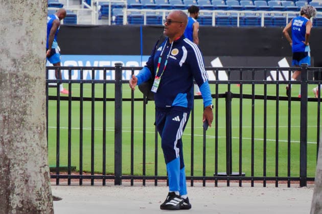 June 9, 2026, Boca Raton, Fl, USA: A CuraoÂßao staff member stands near the training field as players take part in a closed practice in Boca Raton, Florida, on Tuesday, ahead of their World Cup debut vs Germany. Boca Raton USA - ZUMAc343 20260609_znp_c343_007 Copyright: xChrisxBeckettx