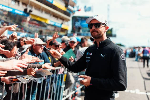 24 HEURES DU MANS 2026 - TUESDAY RAST RenÃ (ger), BMW M Team WRT, BMW M Hybrid V8 20, Hypercar, portrait, autograph session, during the 24 Hours of Le Mans 2026, 3rd round of the 2026 FIA World Endurance Championship, on June 9, 2026 on the Circuit des 24 Heures du Mans in Le Mans, France -  Copyright: xAndreaxLorenzinax