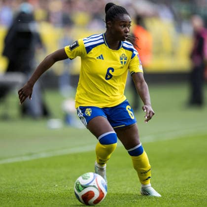 260609 Monica Jusu Bah of Sweden during the FIFA Women s World Cup Qualifier football match between Sweden and Italy on June 9, 2026 in Gothenburg Photo Michael Erichsen BILDBYRAN COP 89 CS0935 fotboll football soccer fotball vm kval kval fifa womens world cup qualifier qualifier sverige sweden italien italy dam bbeng  Copyright: MICHAELxERICHSEN BB260609MI027