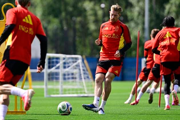 Belgian national football team - FIFA World Cup, WM, Weltmeisterschaft, Fussball 2026 - media activities 09 06 2026 RENTON, UNITED STATES OF AMERICA - JUNE 09 : De Bruyne Kevin forward of Belgium pictured during a training session of the Belgian national football team during the FIFA World Cup 2026 on June 9, 2026 in Renton, United States of America, 09 06 2026 Renton United States of America  Copyright: xJanxDexMeuleneirx