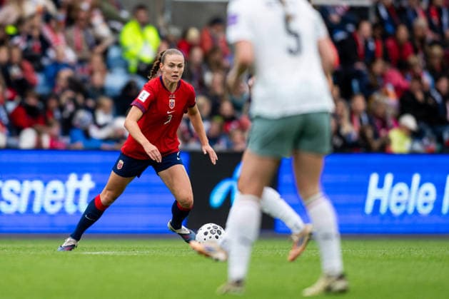 260609 Marthine ostenstad of Norway during the FIFA Women s World Cup Qualifier football match between Norway and Austria on June 9, 2026 in Oslo Photo Marius Simensen BILDBYRAN COP 238 MM0070 bbeng fotball soccer football fotboll fifa world cup qualifiers vm kvalifisering kvinner vm kvalik landskamp dam norge norway austria osterrike  Copyright: MARIUSxSIMENSEN BB260609BB551