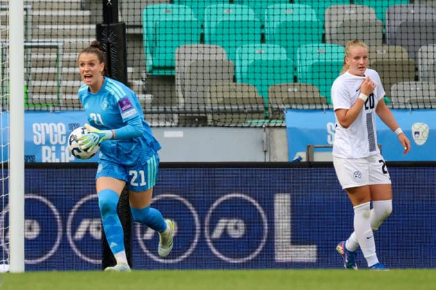 Ljubljana, Slovenia 09 06 2026 International womens World Cup qualifier Slovenia vs Germany In the picture goalkeeper Ena Mahmutovic Germany Copyright: HMBxMedia MadeleinexFantini