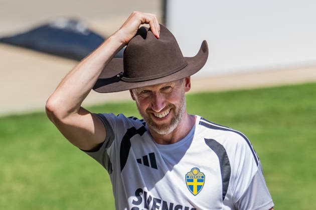 260609 Head coach Graham Potter of the Swedish national football team at a training session during day 2 of the FIFA World Cup 2026 on June 9, 2026 in Dallas Photo Petter Arvidson BILDBYRAN kod PA PA1225 fotboll football soccer fotball vm fotbolls vm fotball vm fotbolls vm 2026 fifa world cup 2026 träning practice training sverige sweden sverige a day 2 bbeng  Copyright: PETTERxARVIDSON BB260609PA110